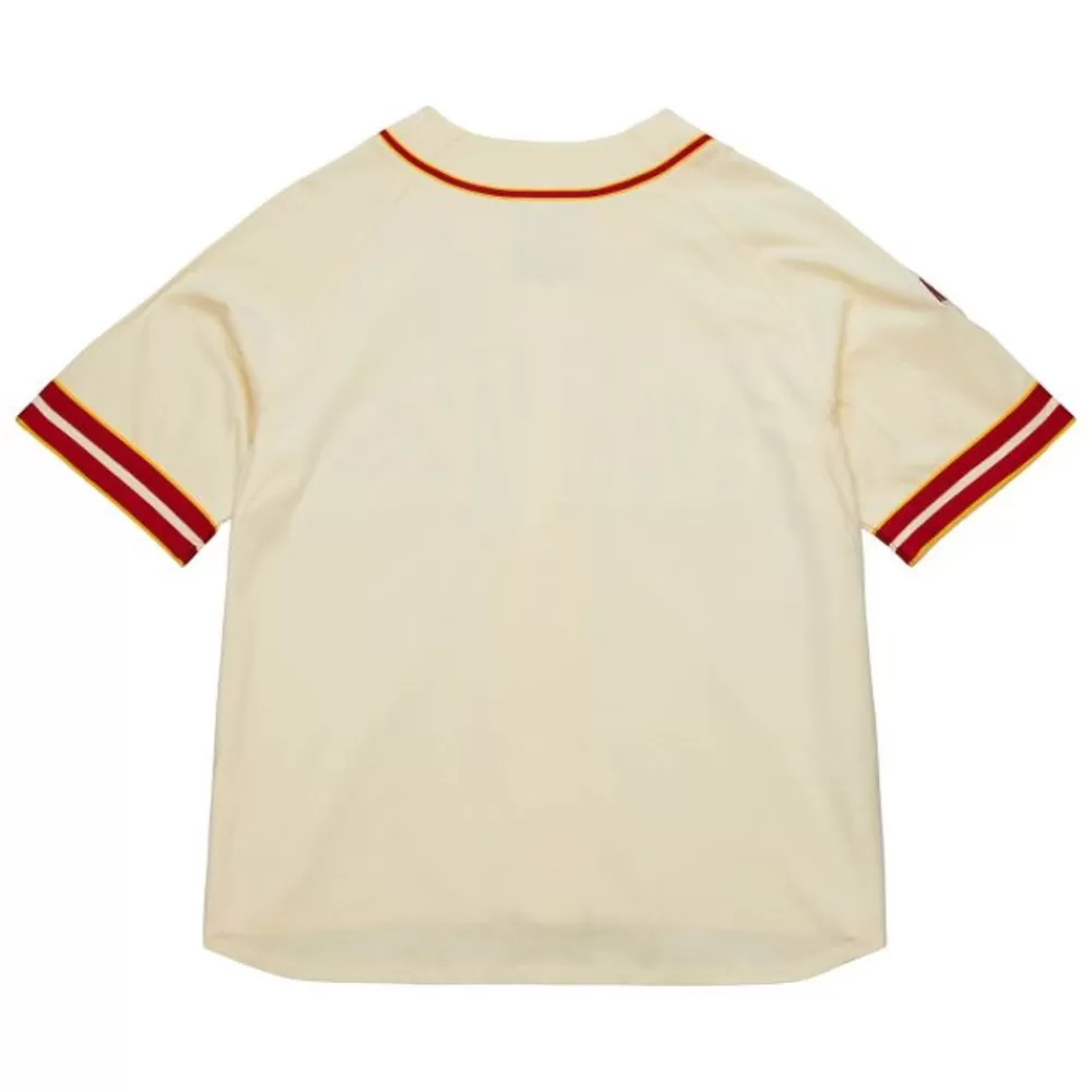 Apparel Mitchell & Ness T-Shirts & Tops-M&N X Melody Ehsani Baseball Jersey Atlanta Hawks