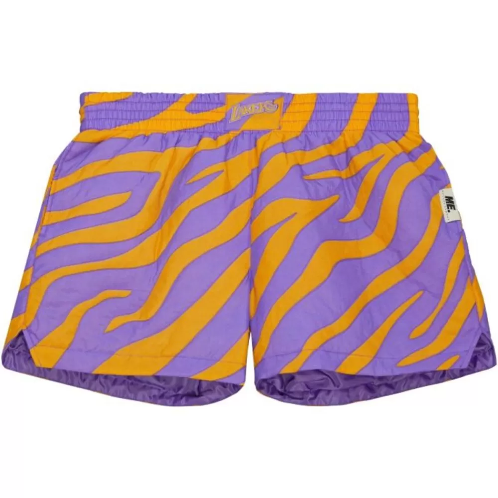 Apparel Mitchell & Ness Shorts-M&N X Melody Ehsani Puffer Short Los Angeles Lakers