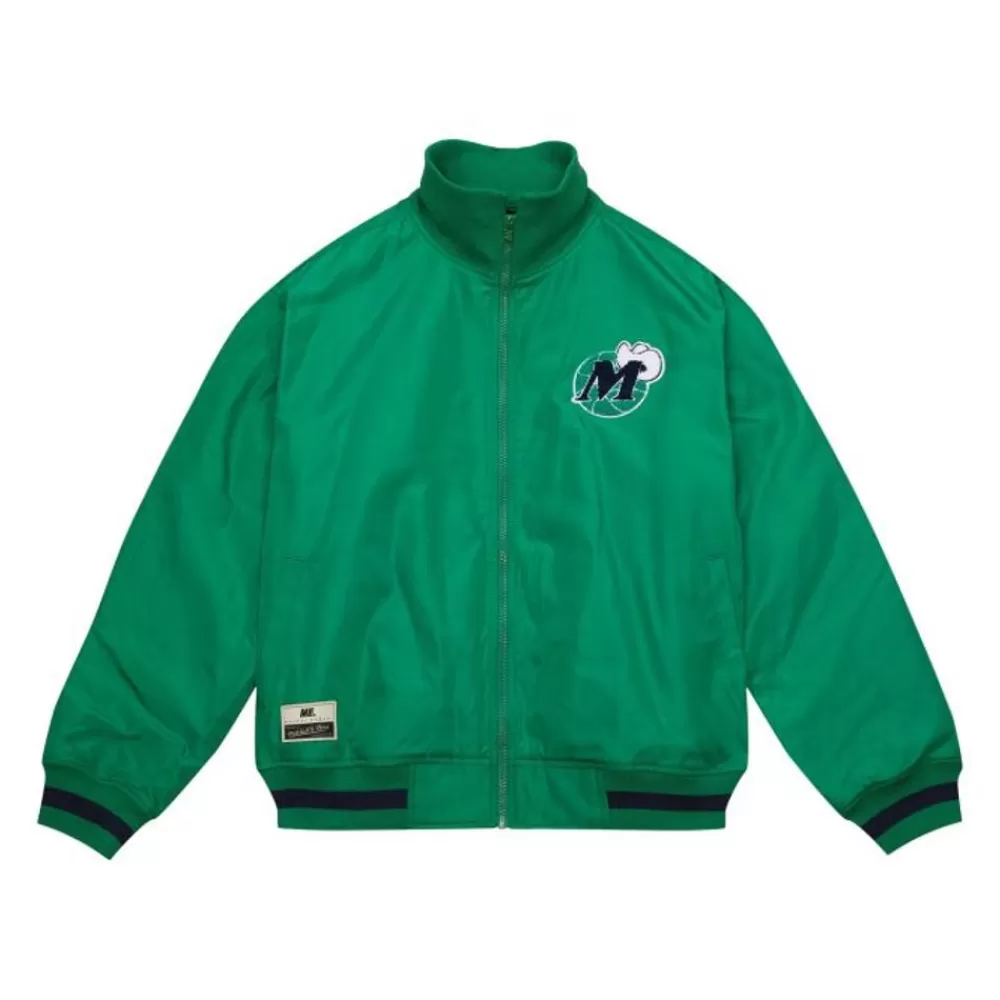 Apparel Mitchell & Ness Jackets & Outerwear-M&N X Melody Ehsani Satin Jacket Dallas Mavericks