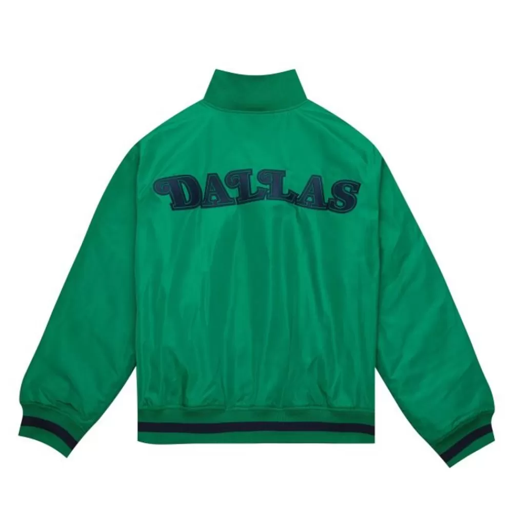 Apparel Mitchell & Ness Jackets & Outerwear-M&N X Melody Ehsani Satin Jacket Dallas Mavericks