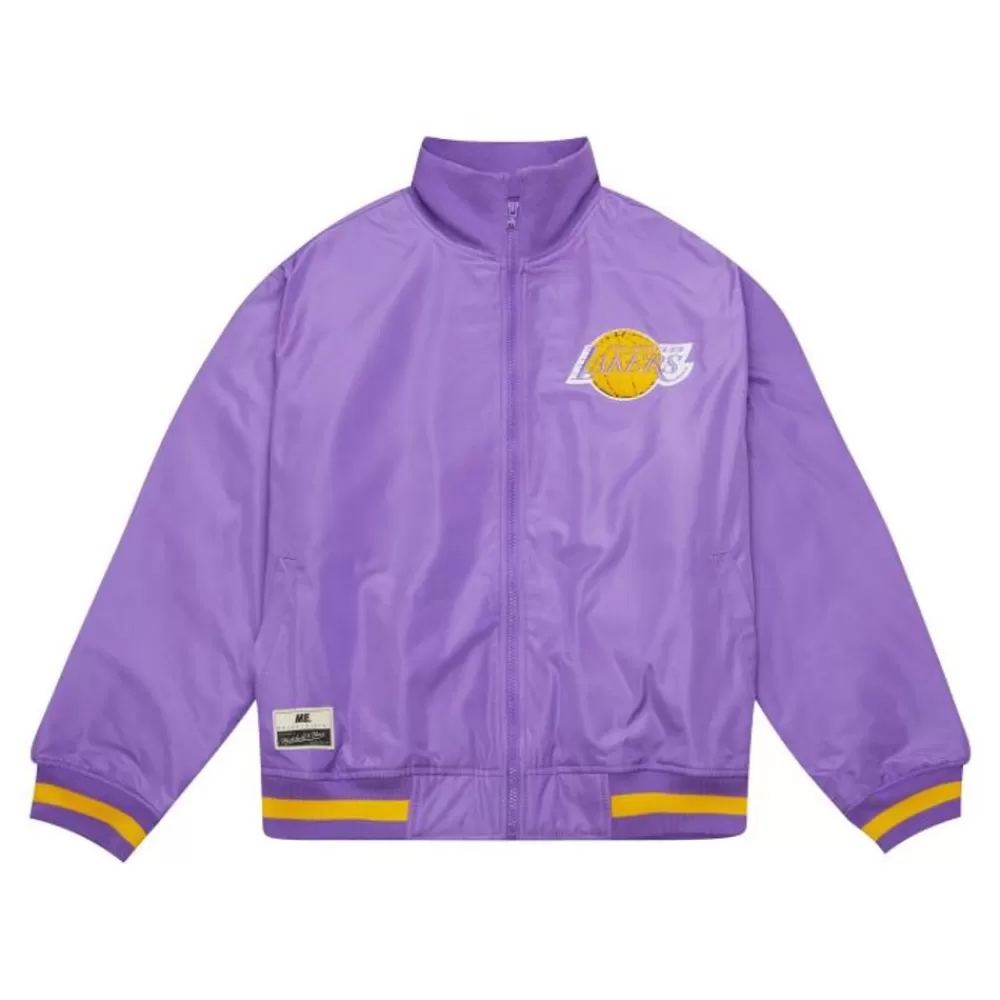 Apparel Mitchell & Ness Jackets & Outerwear-M&N X Melody Ehsani Satin Jacket Los Angeles Lakers