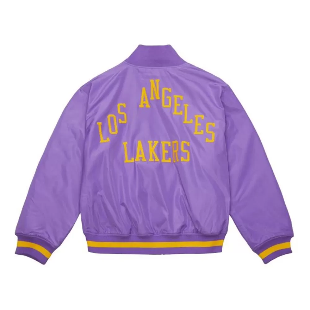 Apparel Mitchell & Ness Jackets & Outerwear-M&N X Melody Ehsani Satin Jacket Los Angeles Lakers