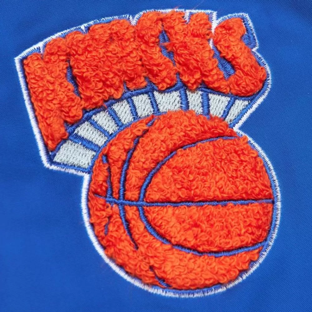 Apparel Mitchell & Ness Jackets & Outerwear-M&N X Melody Ehsani Satin Jacket New York Knicks
