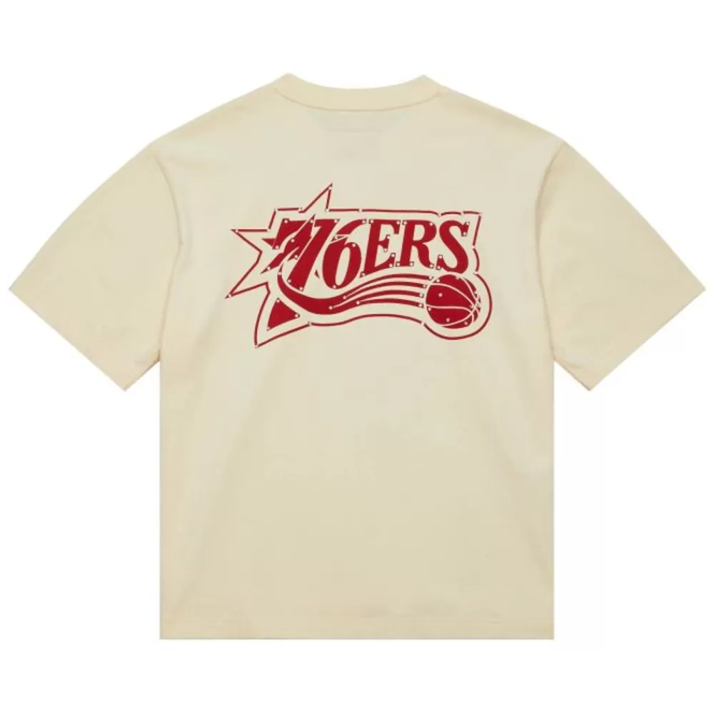 Apparel Mitchell & Ness T-Shirts & Tops-M&N X Melody Ehsani Ss Tee Philadelphia 76Ers