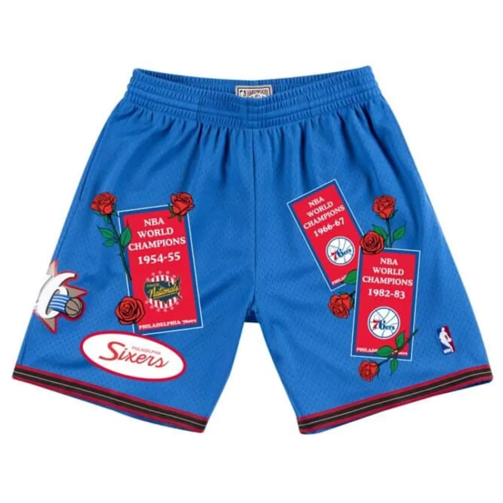 Shorts Mitchell & Ness -Roses And Banners Shorts Philadelphia 76Ers