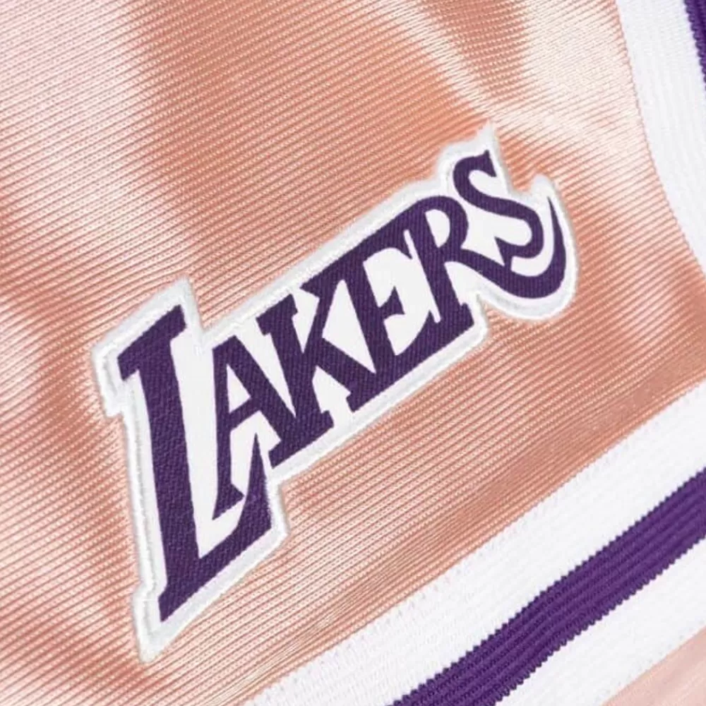 Apparel Mitchell & Ness Shorts-Womens 75Th Anniversary Rose Gold Shorts Los Angeles Lakers