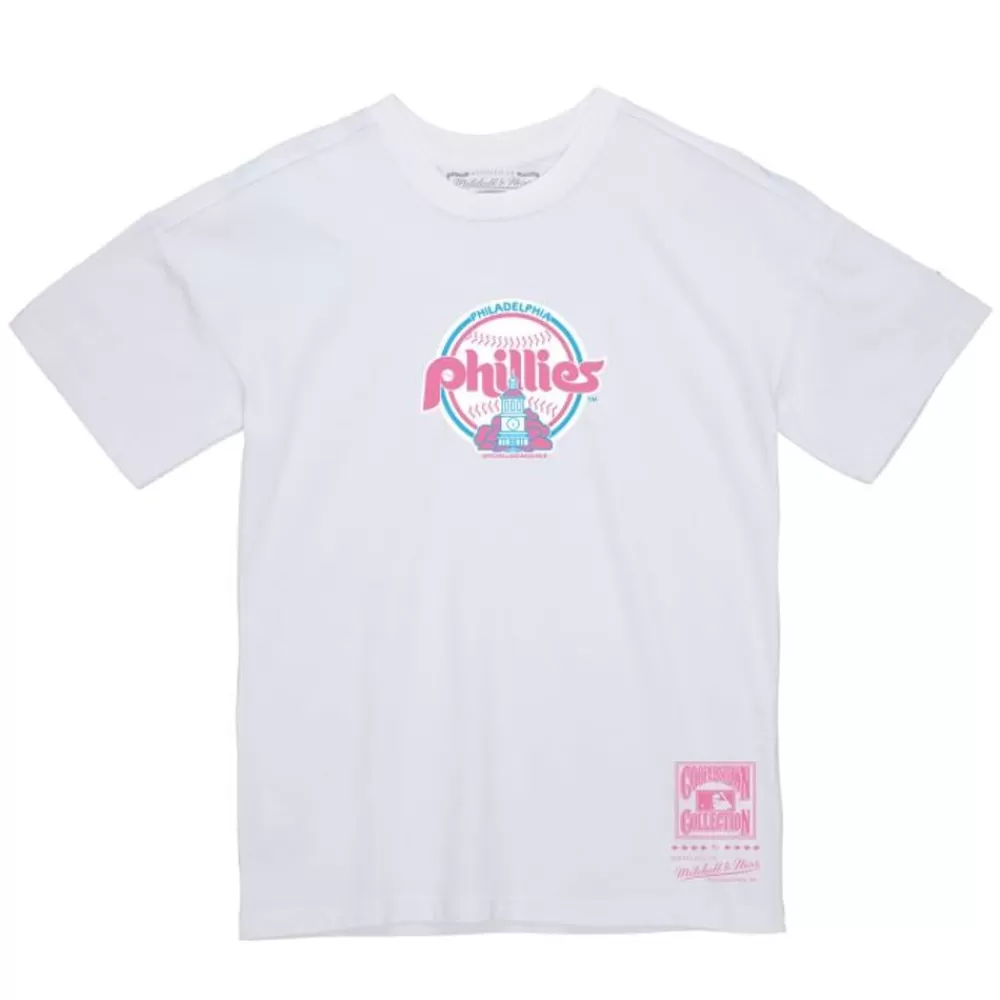 Apparel Mitchell & Ness T-Shirts & Tops-Women'S Basic Logo 2 Philadelphia Phillies