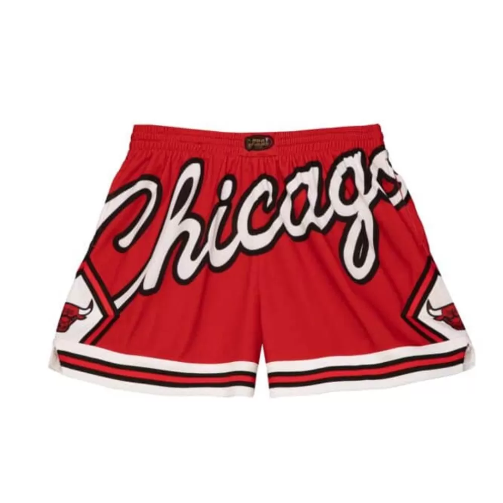 Apparel Mitchell & Ness Shorts-Women'S Big Face 3.0 Shorts Chicago Bulls