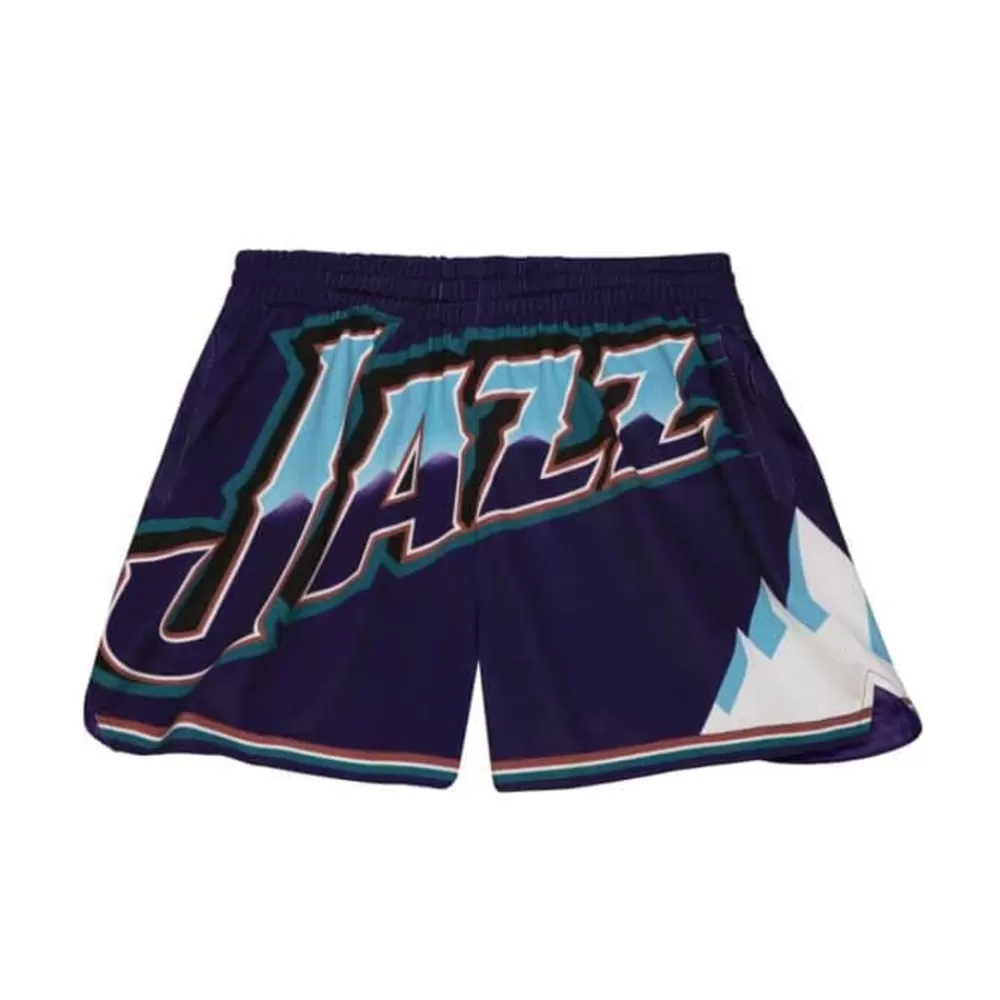 Apparel Mitchell & Ness Shorts-Women'S Big Face 3.0 Shorts Utah Jazz