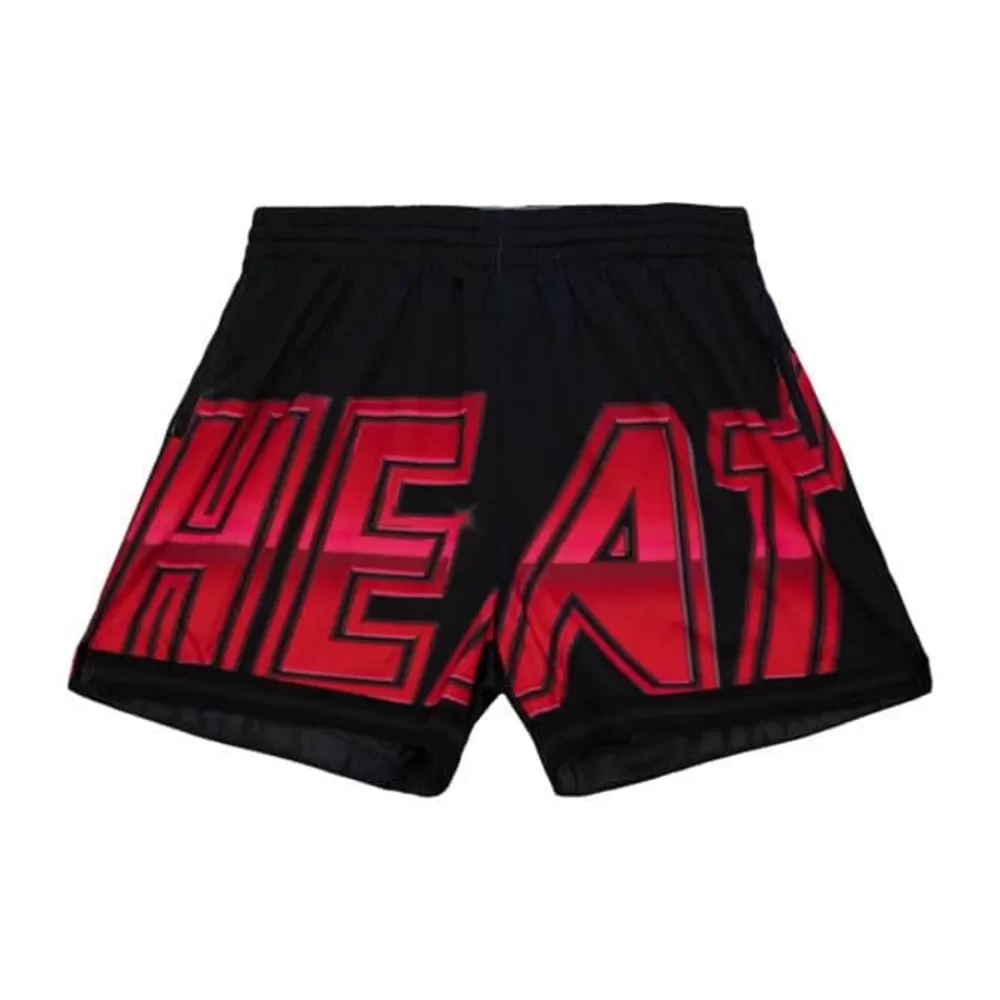 Apparel Mitchell & Ness Shorts-Womens Big Face 4.0 Shorts Miami Heat