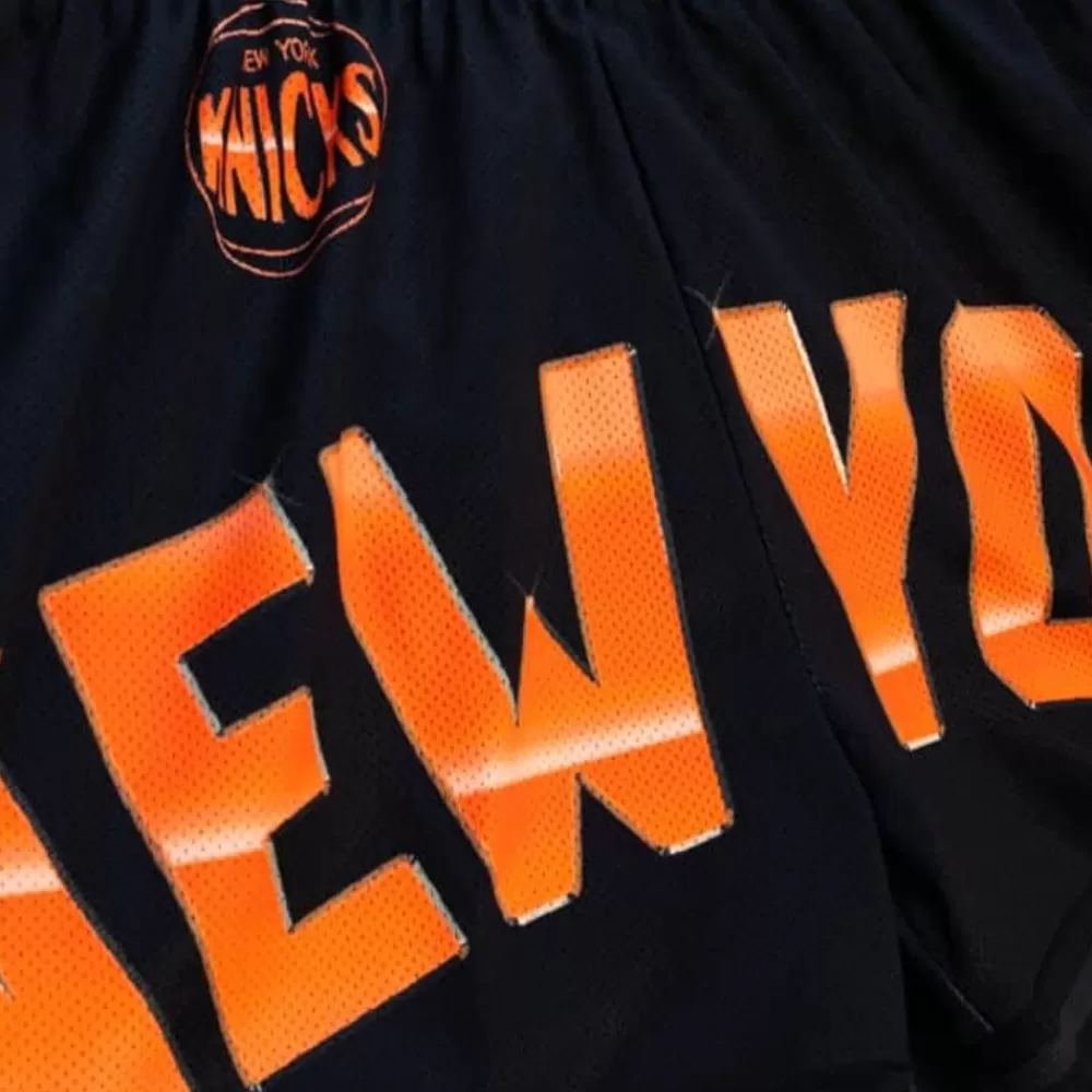 Apparel Mitchell & Ness Shorts-Womens Big Face 4.0 Shorts New York Knicks