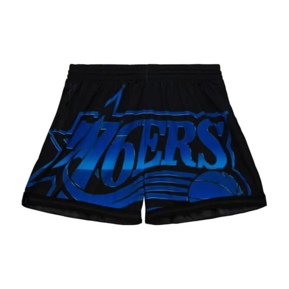 Apparel Mitchell & Ness Shorts-Womens Big Face 4.0 Shorts Philadelphia 76Ers