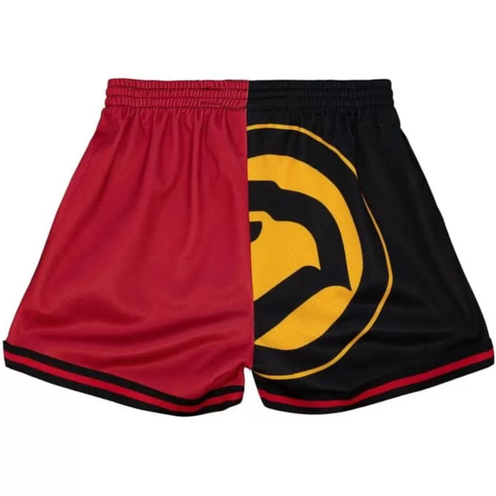 Apparel Mitchell & Ness Shorts-Womens Big Face Shorts 5.0 Atlanta Hawks