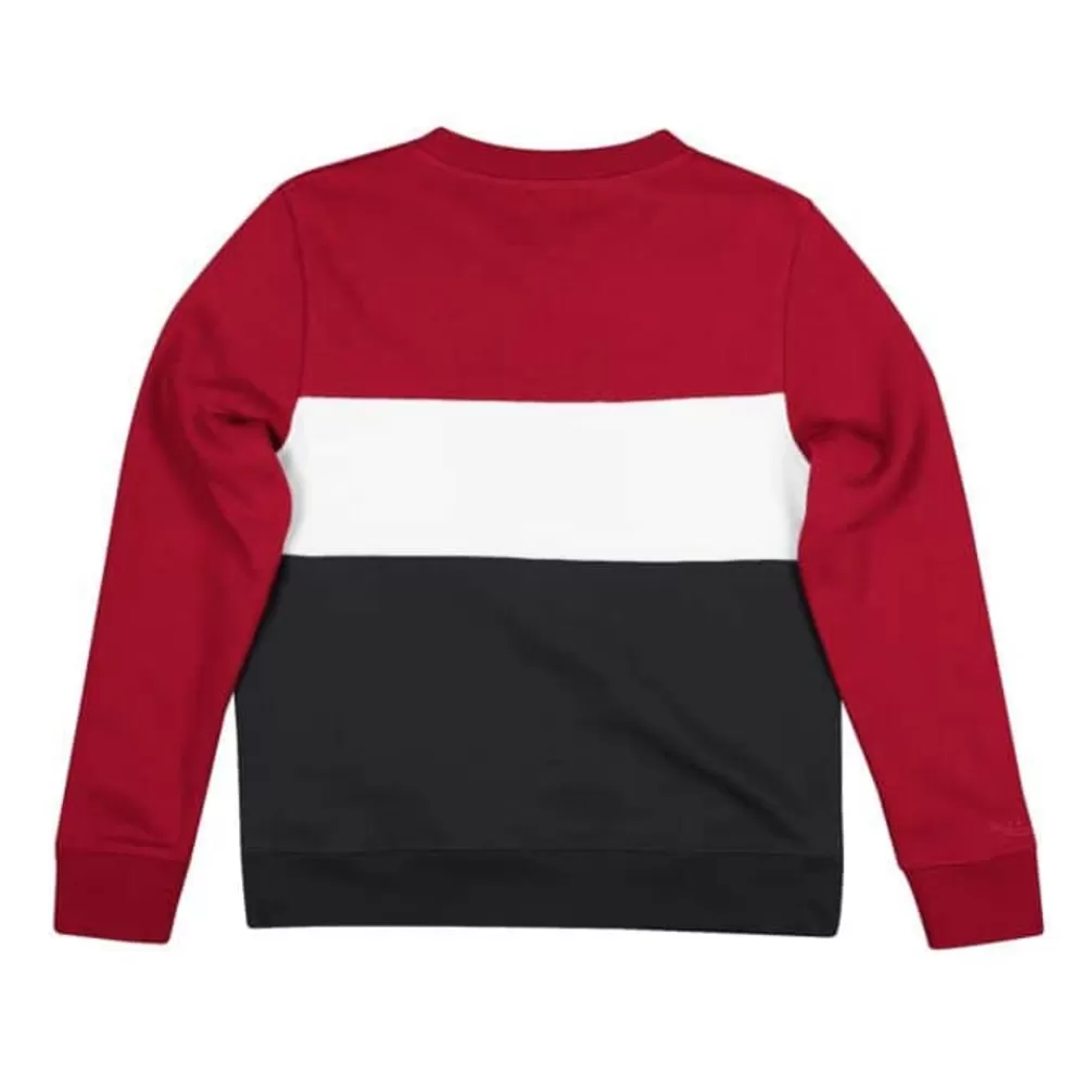 Apparel Mitchell & Ness Hoodies & Sweatshirts-Women'S Color Block Crew 2.0 Chicago Bulls