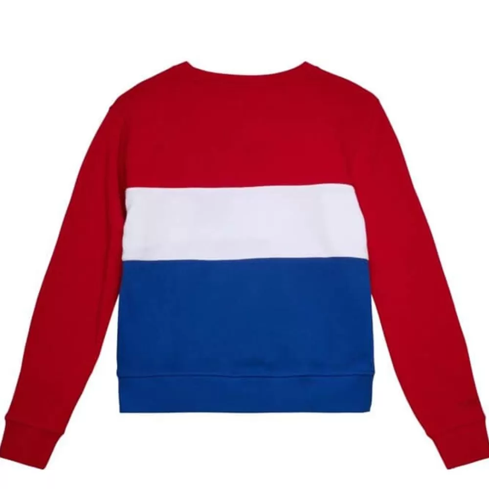 Apparel Mitchell & Ness Hoodies & Sweatshirts-Women'S Color Block Crew 2.0 Chicago Cubs