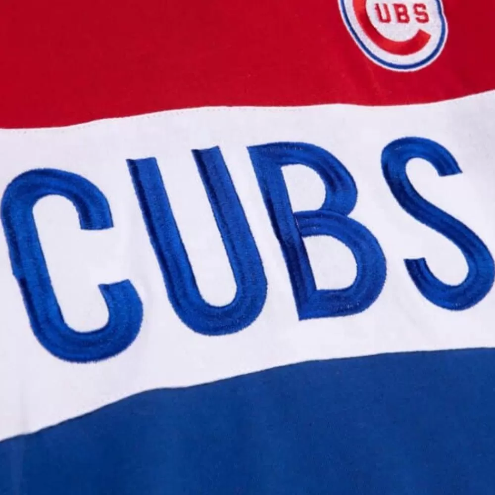 Apparel Mitchell & Ness Hoodies & Sweatshirts-Women'S Color Block Crew 2.0 Chicago Cubs