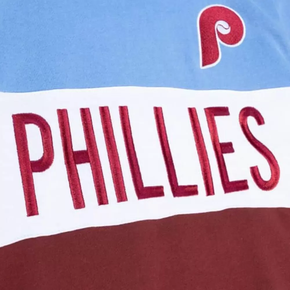 Apparel Mitchell & Ness Hoodies & Sweatshirts-Women'S Color Block Crew 2.0 Philadelphia Phillies