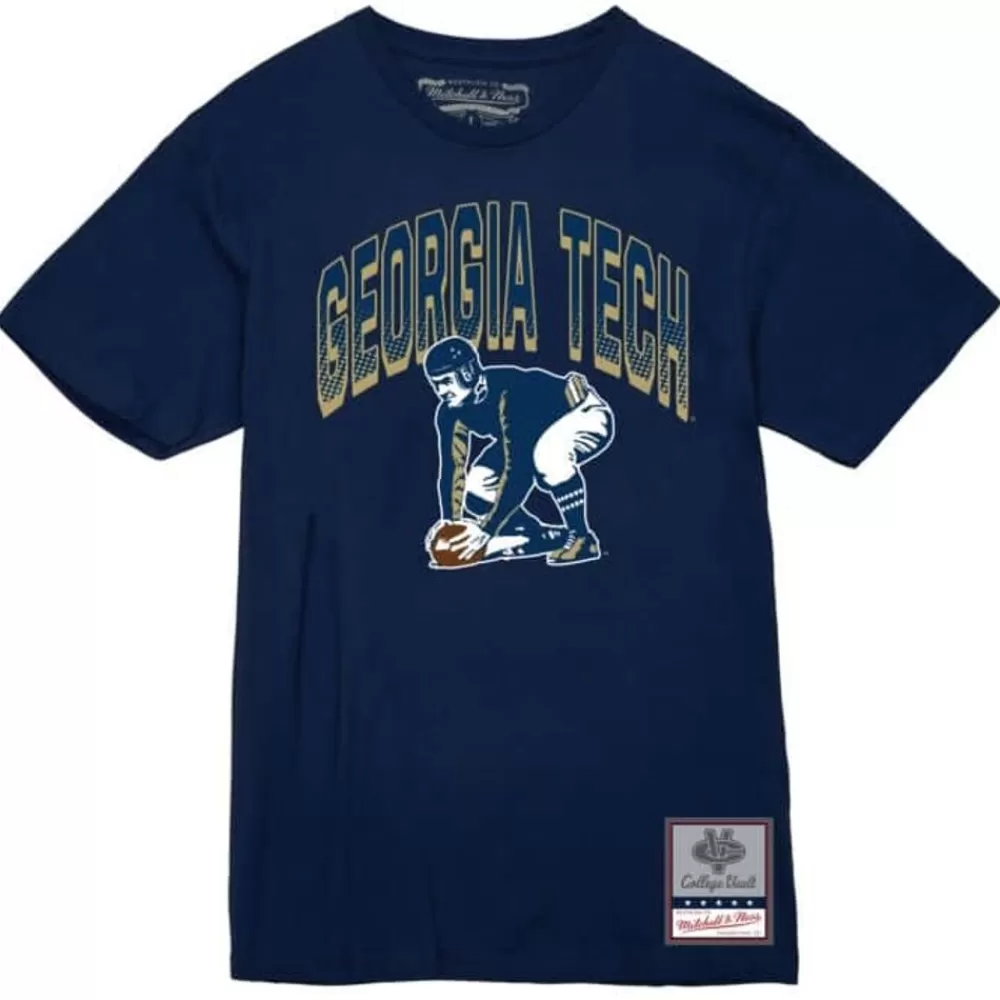 Apparel Mitchell & Ness T-Shirts & Tops-Women'S Halftime Tee Georgia Tech