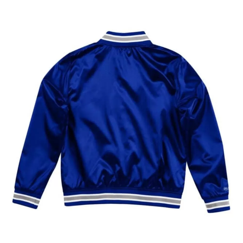 Apparel Mitchell & Ness Jackets & Outerwear-Women'S Lightweight Satin Jacket Los Angeles Dodgers