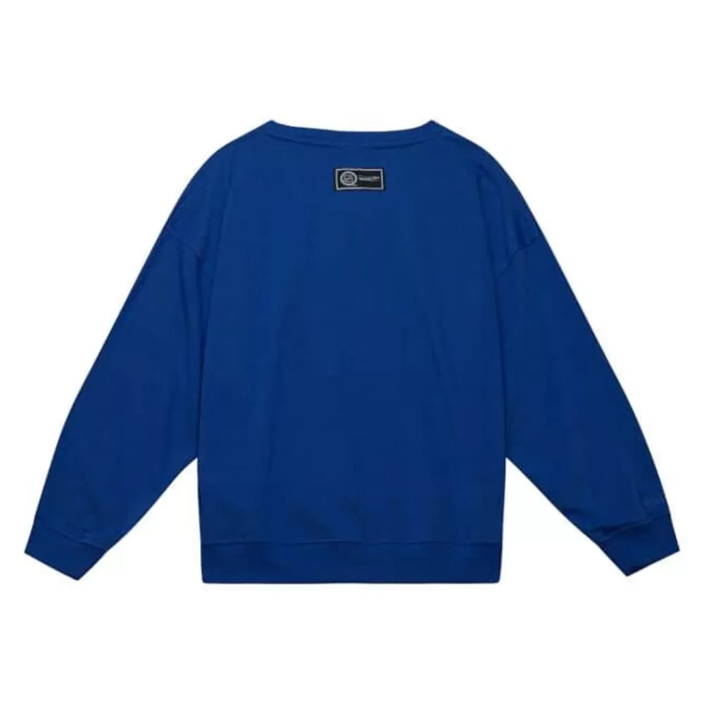 Apparel Mitchell & Ness Hoodies & Sweatshirts-Womens Logo Lt Crew 2.0 St. Louis Blues