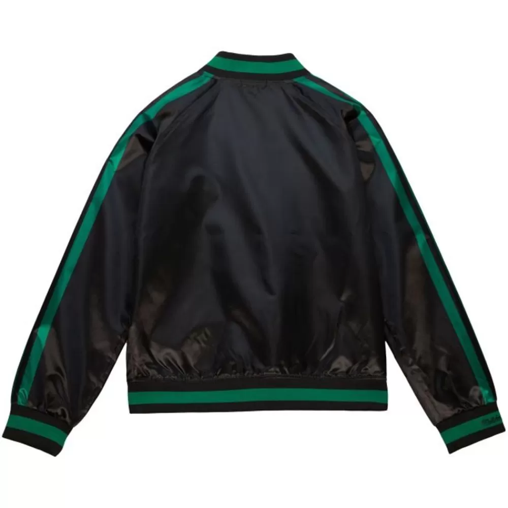 Apparel Mitchell & Ness Jackets & Outerwear-Women'S Raglan Satin Jacket Dallas Mavericks