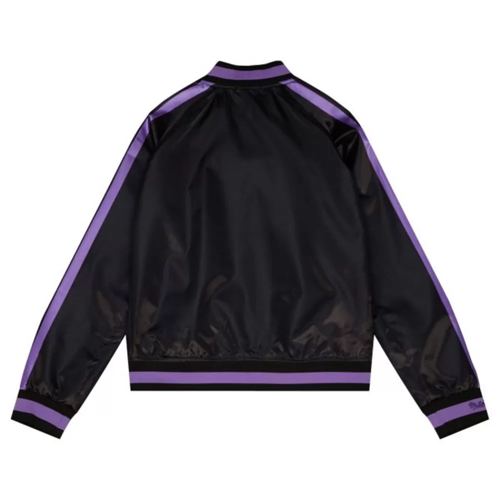 Apparel Mitchell & Ness Jackets & Outerwear-Women'S Raglan Satin Jacket Los Angeles Lakers