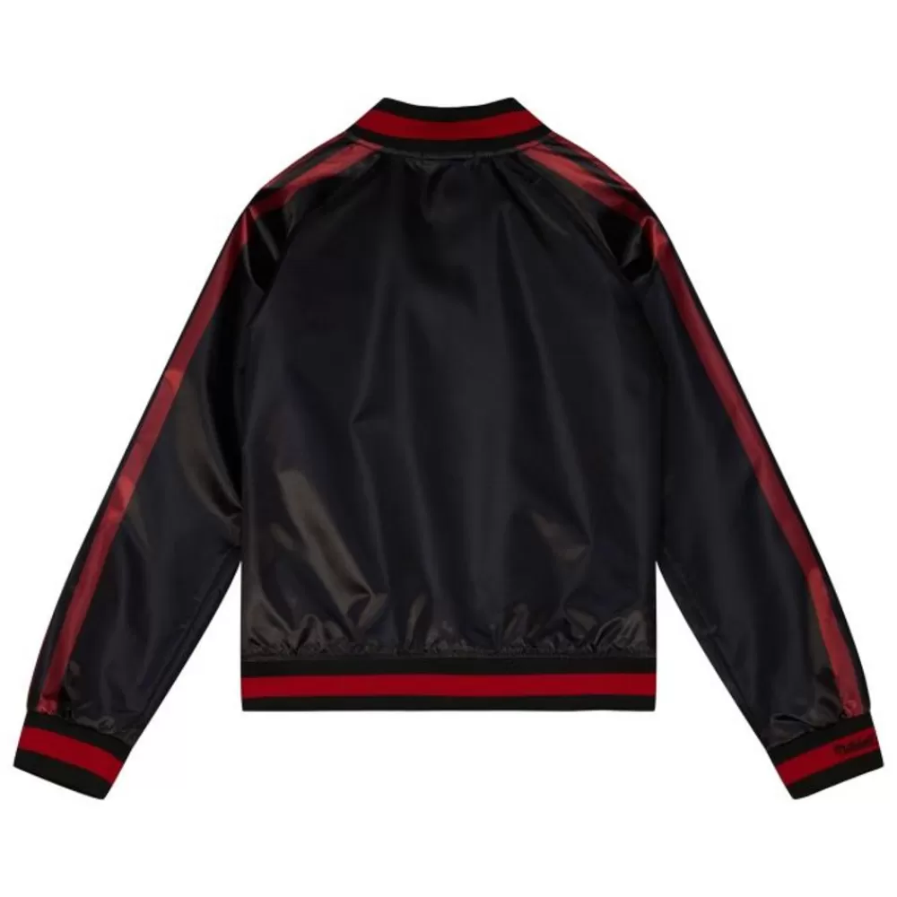 Apparel Mitchell & Ness Jackets & Outerwear-Women'S Raglan Satin Jacket San Francisco 49Ers