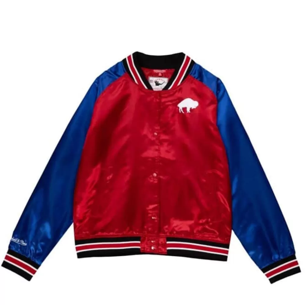 Apparel Mitchell & Ness Jackets & Outerwear-Women'S Satin Jacket 2.0 Buffalo Bills