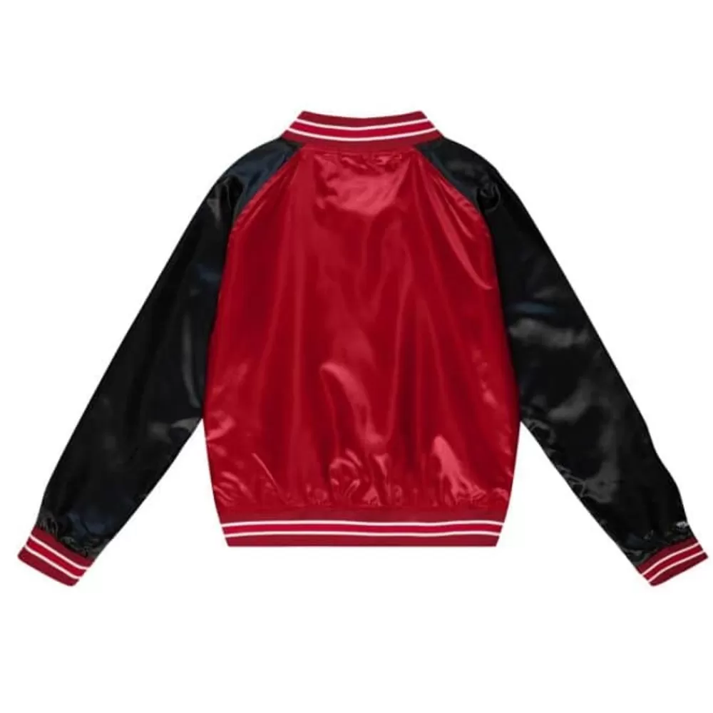 Apparel Mitchell & Ness Jackets & Outerwear-Womens Satin Jacket 2.0 Chicago Bulls