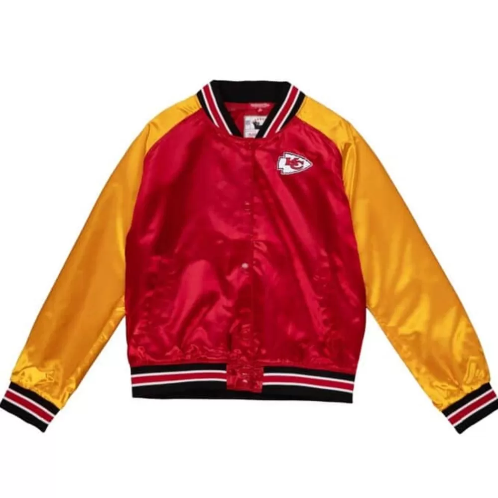 Apparel Mitchell & Ness Jackets & Outerwear-Women'S Satin Jacket 2.0 Kansas City Chiefs