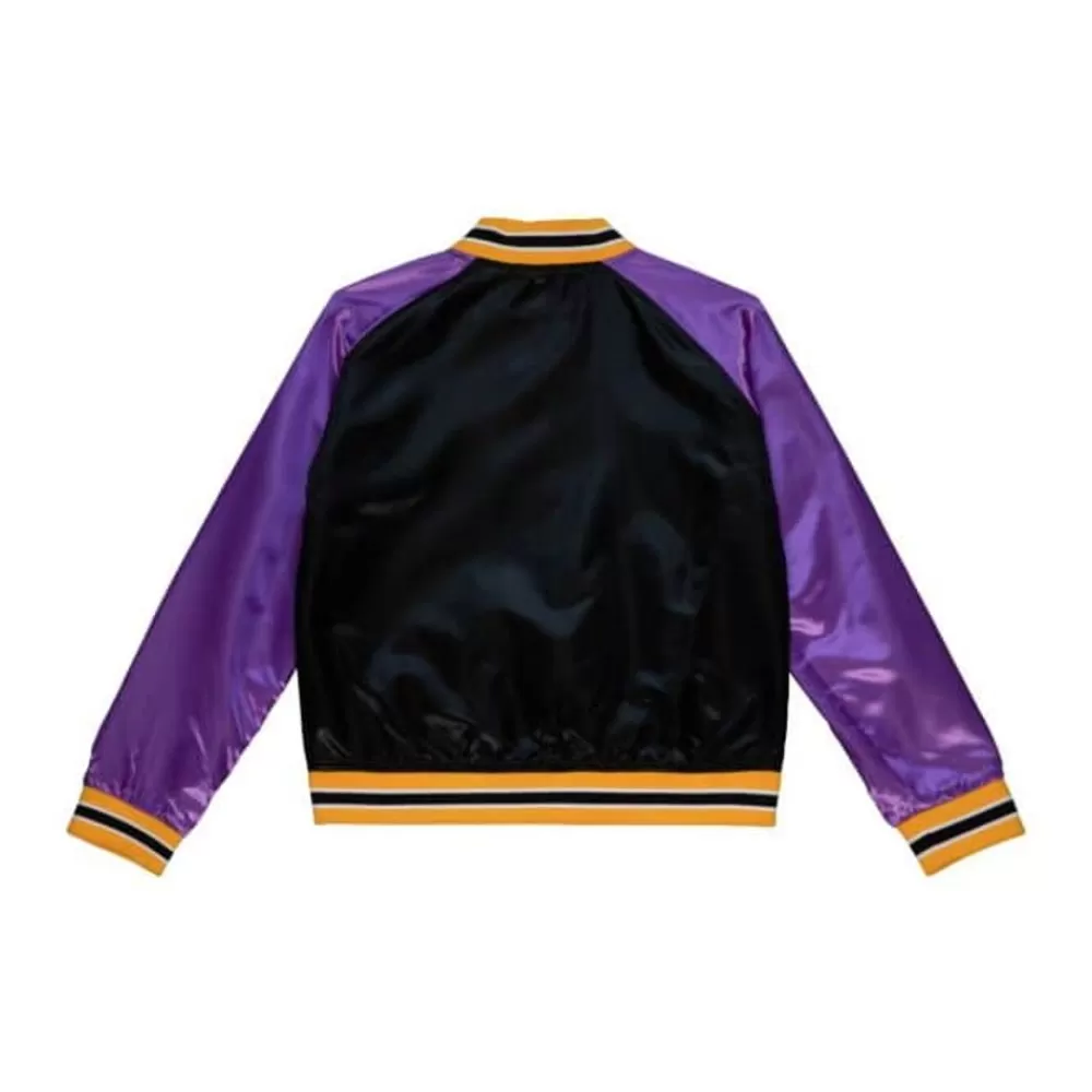 Apparel Mitchell & Ness Jackets & Outerwear-Womens Satin Jacket 2.0 Los Angeles Lakers