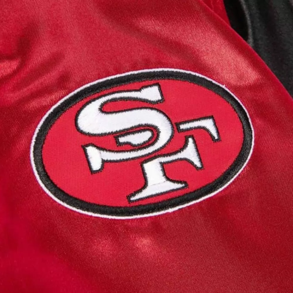 Apparel Mitchell & Ness Jackets & Outerwear-Women'S Satin Jacket 2.0 San Francisco 49Ers