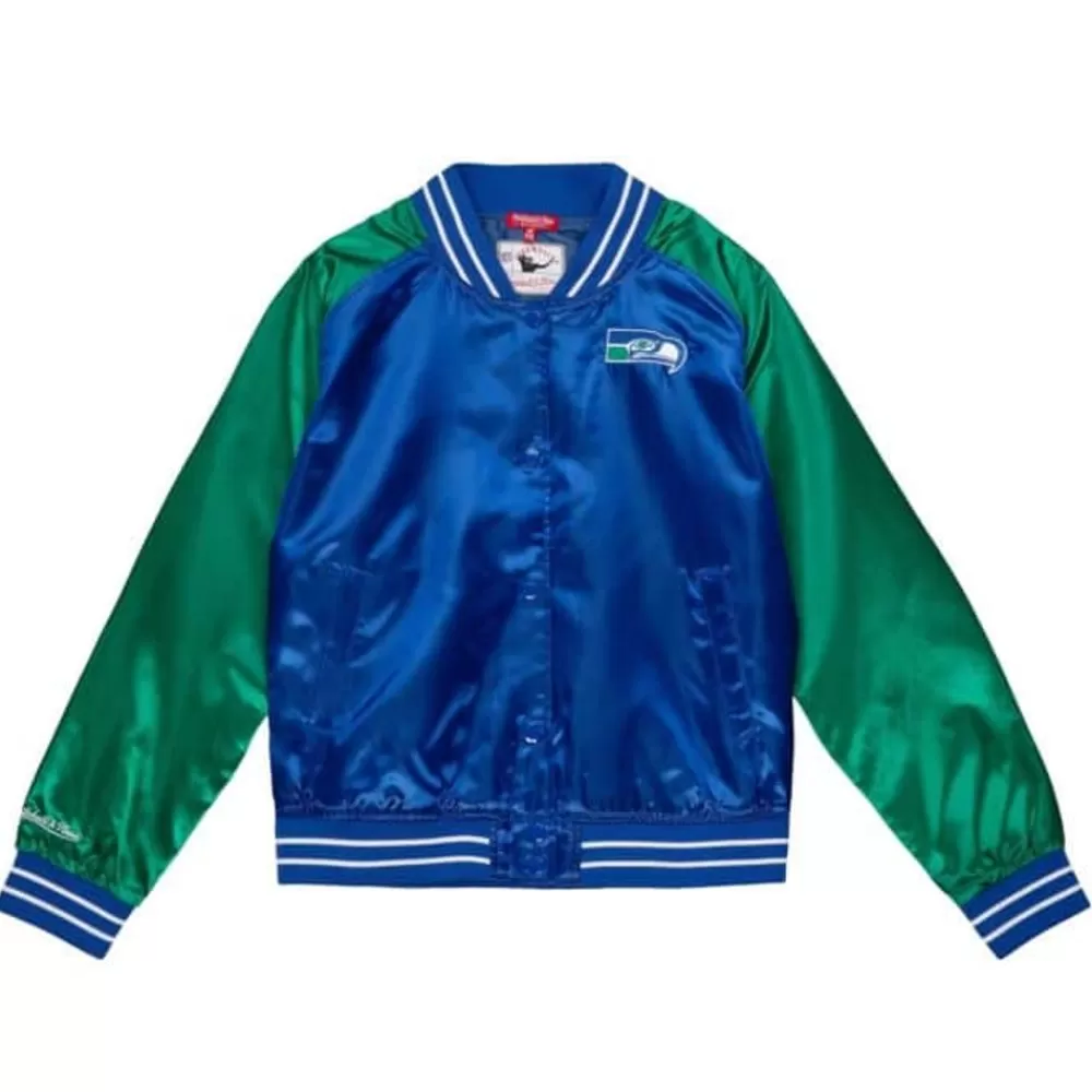 Apparel Mitchell & Ness Jackets & Outerwear-Women'S Satin Jacket 2.0 Seattle Seahawks