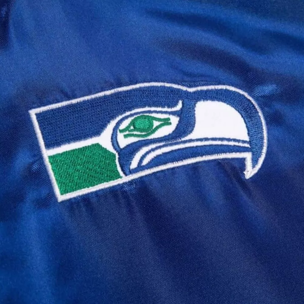 Apparel Mitchell & Ness Jackets & Outerwear-Women'S Satin Jacket 2.0 Seattle Seahawks