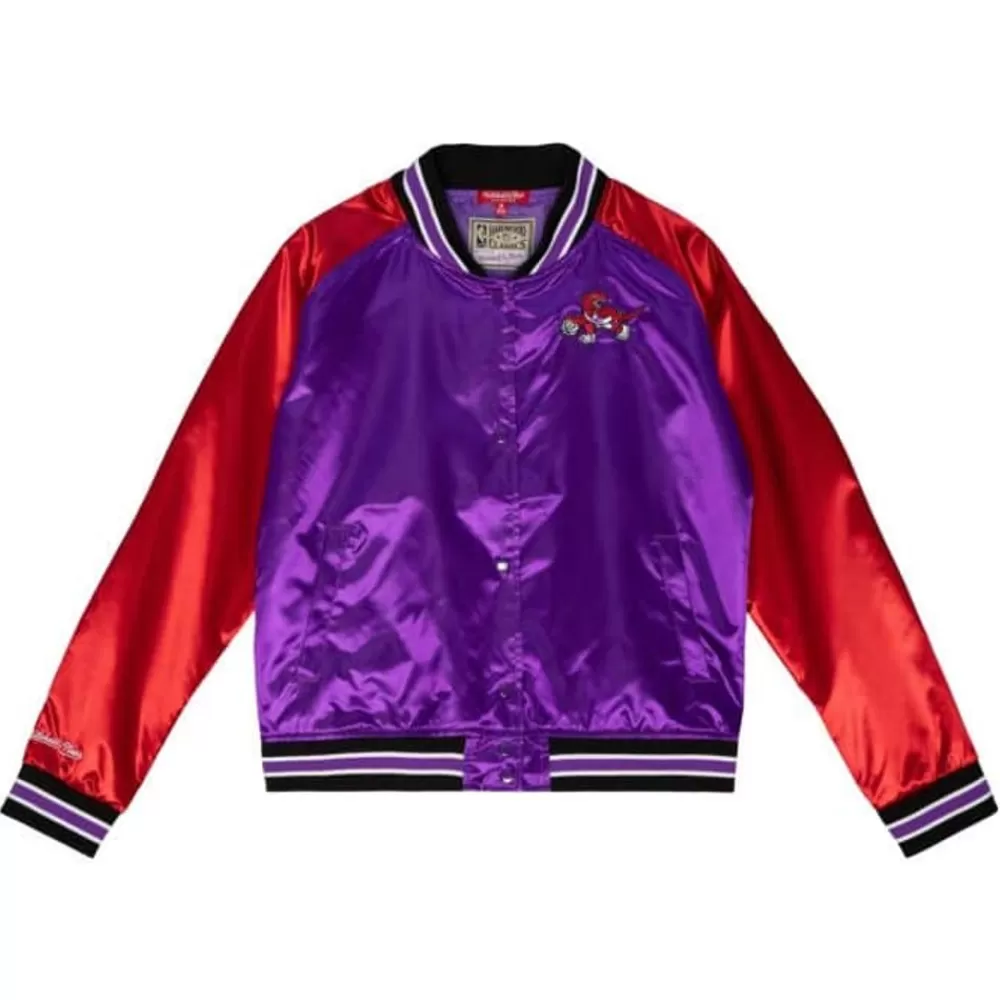 Apparel Mitchell & Ness Jackets & Outerwear-Women'S Satin Jacket 2.0 Toronto Raptors