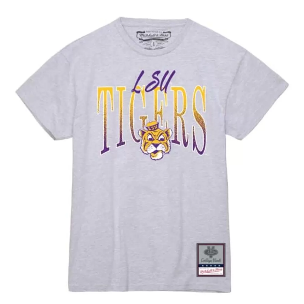 Apparel Mitchell & Ness T-Shirts & Tops-Women'S Script Arc Tee Louisiana State University