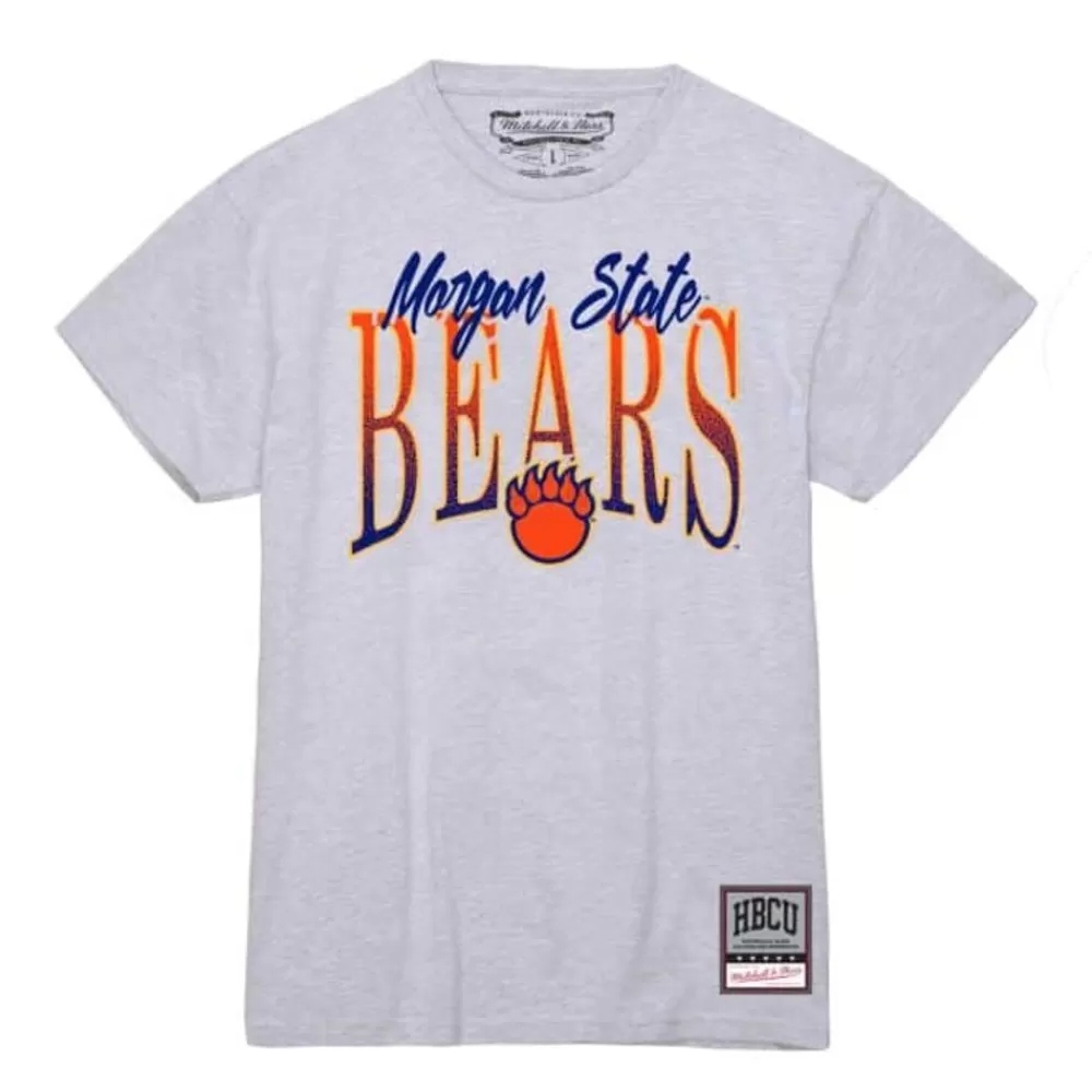 Apparel Mitchell & Ness T-Shirts & Tops-Women'S Script Arc Tee Morgan State University