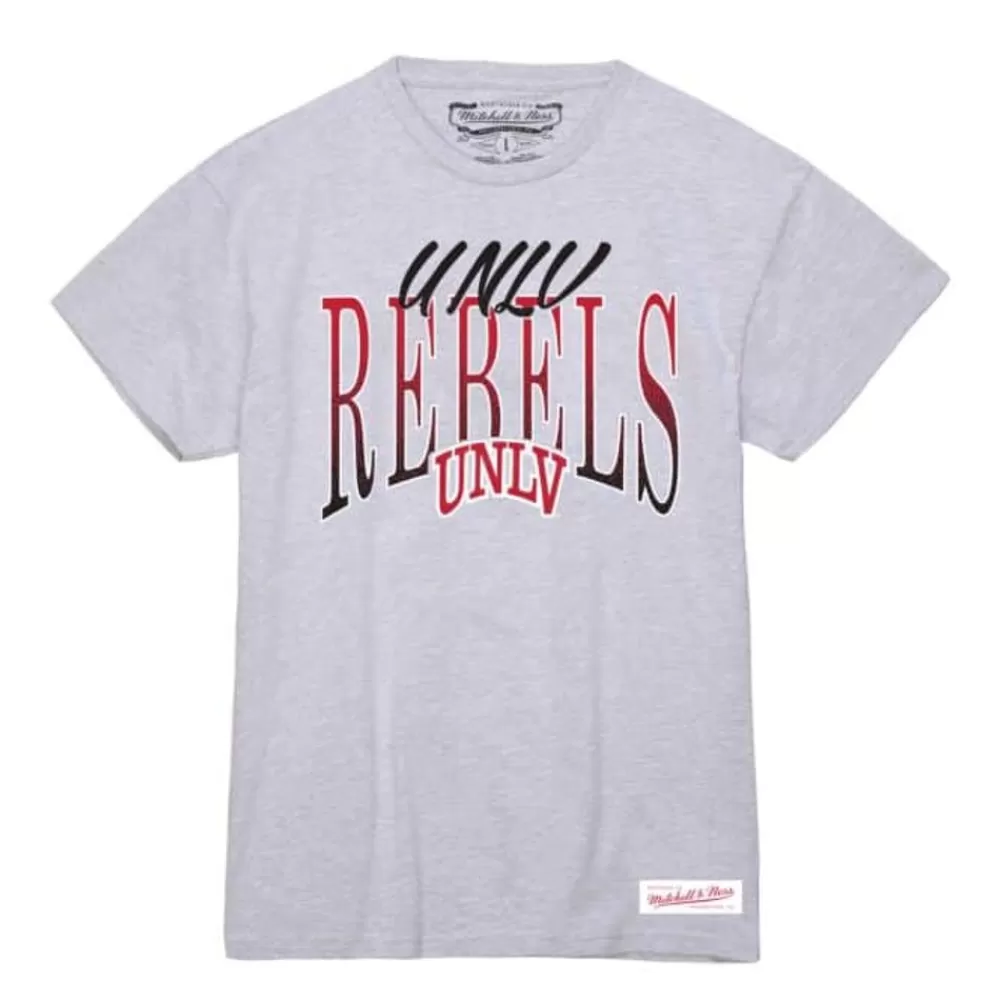 Apparel Mitchell & Ness T-Shirts & Tops-Women'S Script Arc Tee Unlv