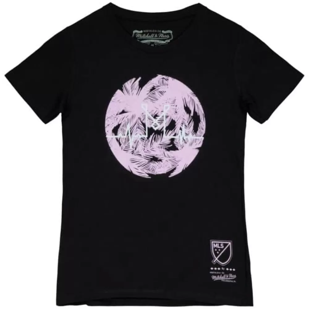 Apparel Mitchell & Ness T-Shirts & Tops-Womens Tropic Heart Beat Tee Inter Miami Cf