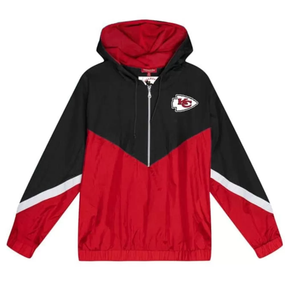 Apparel Mitchell & Ness Jackets & Outerwear-Womens Windbreaker 3.0 Kansas City Chiefs