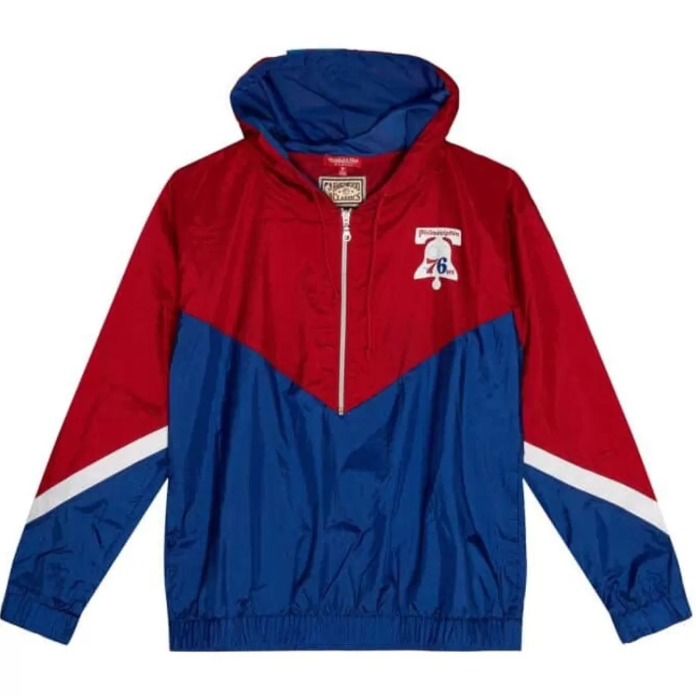 Apparel Mitchell & Ness Jackets & Outerwear-Womens Windbreaker 3.0 Philadelphia 76Ers