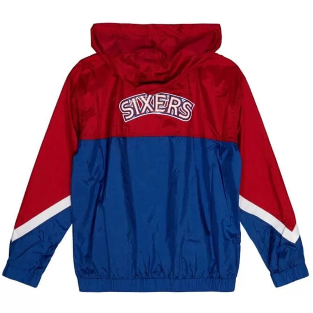 Apparel Mitchell & Ness Jackets & Outerwear-Womens Windbreaker 3.0 Philadelphia 76Ers